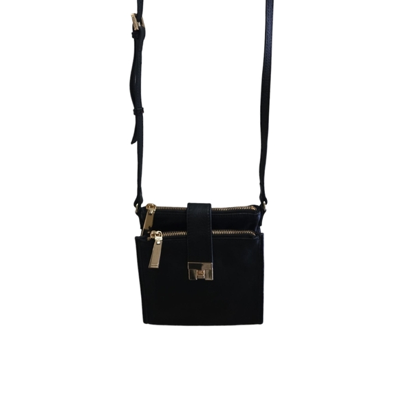Tommy Hilfiger Black Crossbody Bag with Gold Accents - Picture 6 of 7